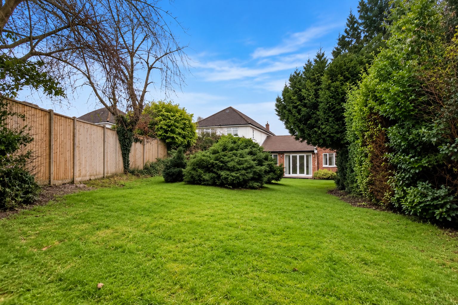 Large garden at the supported living home